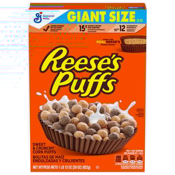 General Mills Reese's Peanut Butter Puffs Giant Size | Hy-Vee