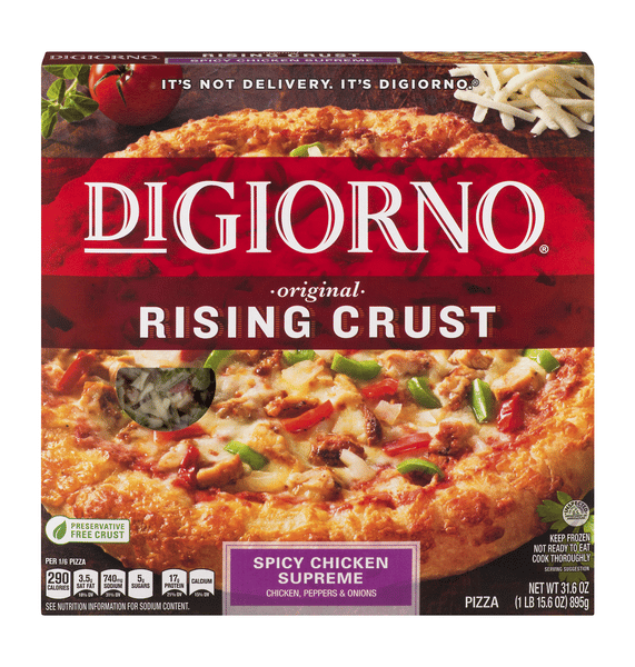 DiGiorno Original Rising Crust Spicy Chicken Supreme Frozen Pizza
