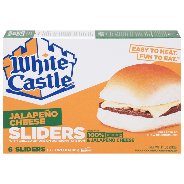 White Castle Microwavable Jalapeno Cheeseburgers 6 Count | Hy-Vee