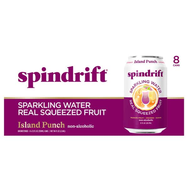 Spindrift Sparkling Water, Island Punch, 8Pk | Hy-Vee Aisles