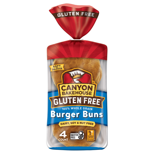 Canyon Bakehouse Gluten Free 100% Whole Grain Burger Buns | Hy-Vee