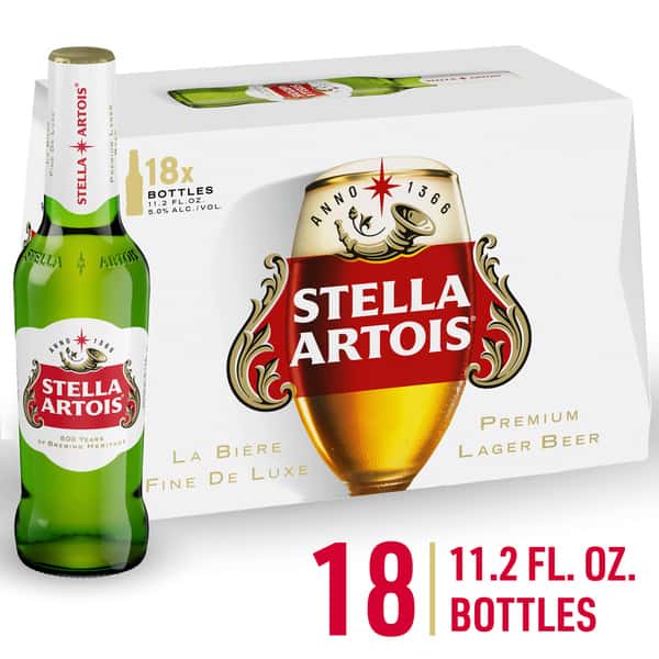 Stella Artois Lager, 18Pk | Hy-Vee Aisles Online Grocery Shopping