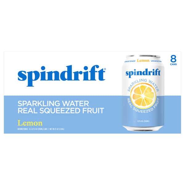 Spindrift Lemon Sparkling Water 8Pk | Hy-Vee Aisles Online Grocery