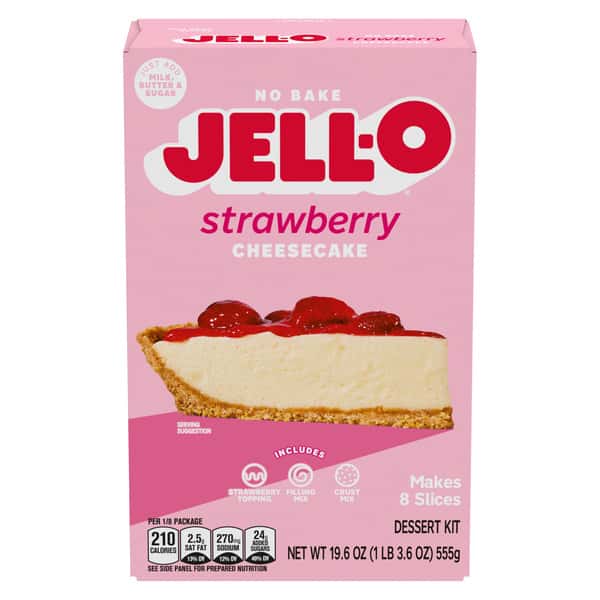 Jell-O No Bake Strawberry Cheesecake Dessert | Hy-Vee Aisles