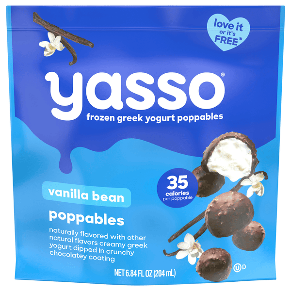 Yasso Frozen Greek Yogurt Vanilla Bean Poppables, 12Ct | Hy-Vee