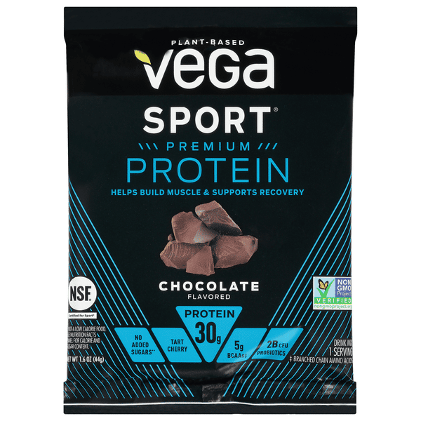 Vega Sport Premium Protein Chocolate Flavored Drink Mix 1.6 oz