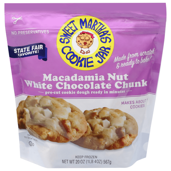 Sweet Martha's Cookie Jar Macadamia Nut White Chocolate Chunk