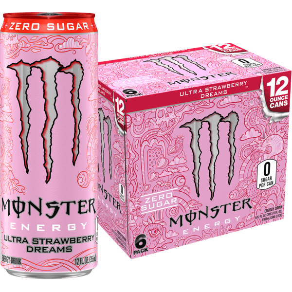 Monster Energy, Ultra Strawberry Dreams 6pk | Hy-Vee Aisles Online
