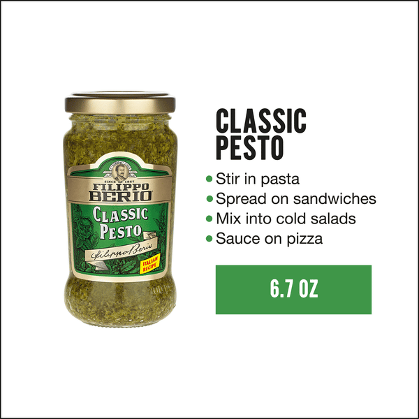 Filippo Berio Classic Pesto 6.7 oz. Jar | Hy-Vee Aisles Online