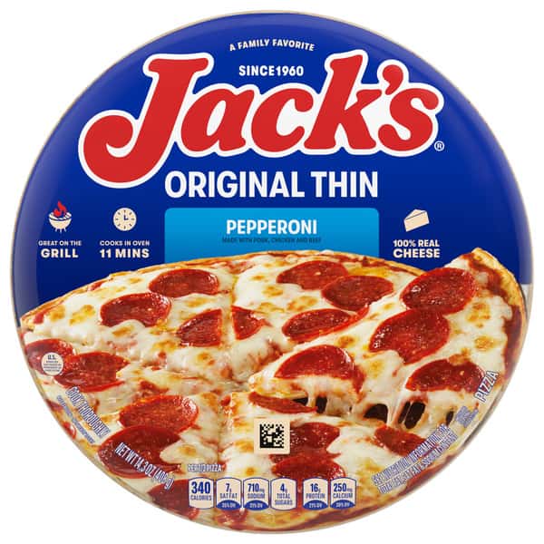 Jack's Original Thin Crust Pepperoni Pizza | Hy-Vee Aisles Online
