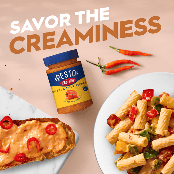 Barilla Pesto Sauce, Sweet & Spicy Pepper | Hy-Vee Aisles Online