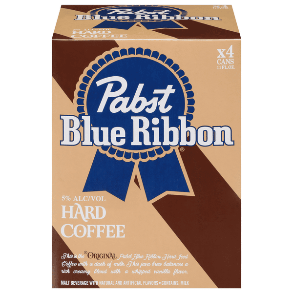 Pabst Blue Ribbon Hard Coffee 4Pk | Hy-Vee Aisles Online Grocery