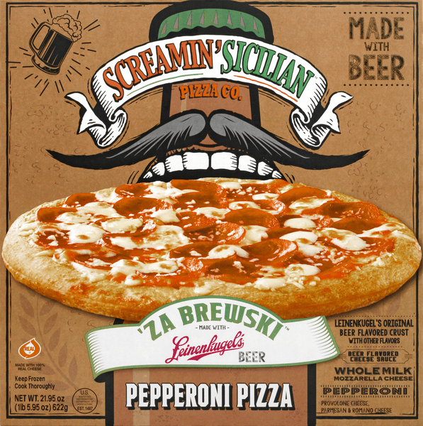 Screamin Sicilian Pizza, Za Brewski Pepperoni | Hy-Vee Aisles