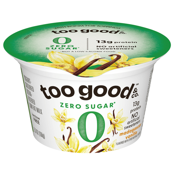Too Good & Co. Yogurt, Zero Sugar, Madagascar Vanilla Flavored