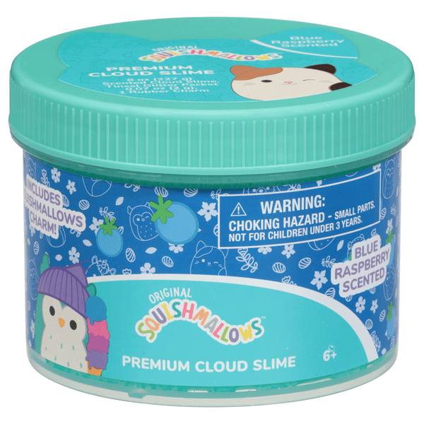 Original Squishmallows Winston the Owl Premium Cloud Slime, Blue