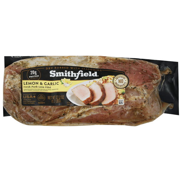 Smithfield Pork Loin Filet, Lemon & Garlic | Hy-Vee Aisles Online