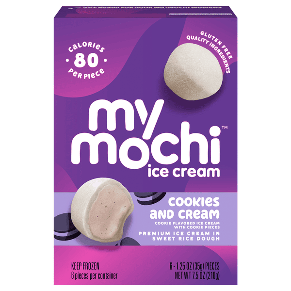 mochiさんの專用 My/Mo Mochi Ice Cream Cookies Cream 6 - 1.5 Oz Pieces | Hy-Vee