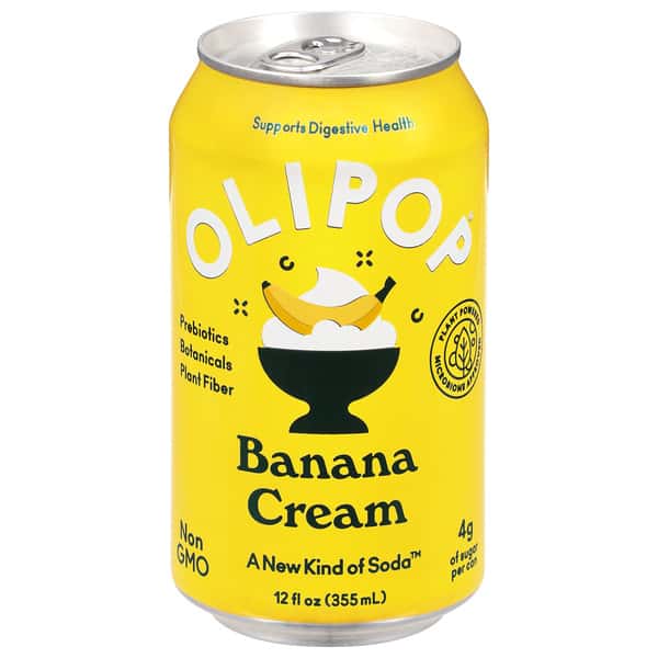 Olipop Banana Cream Soda | Hy-Vee Aisles Online Grocery Shopping