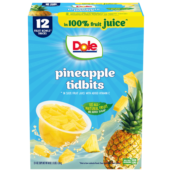 Dole Pineapple Paradise Tidbits 12-4 oz | Hy-Vee Aisles Online