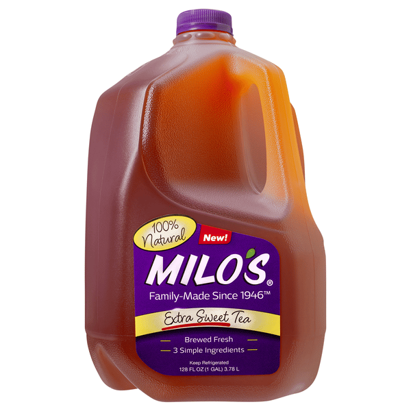 Milo's Extra Sweet Iced Tea Gallon, Fresh Brewed Refrigerated Tea