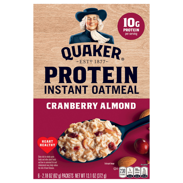完売品SHISHIKUI Swajaan / OATMEAL Quaker Select Starts Protein Cranberry Almond Instant Oatmeal 6