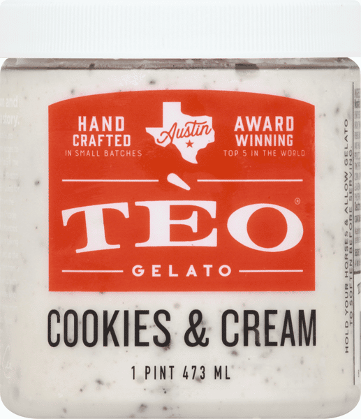 Teo Cookies & Cream Gelato 1 pt | Hy-Vee Aisles Online Grocery