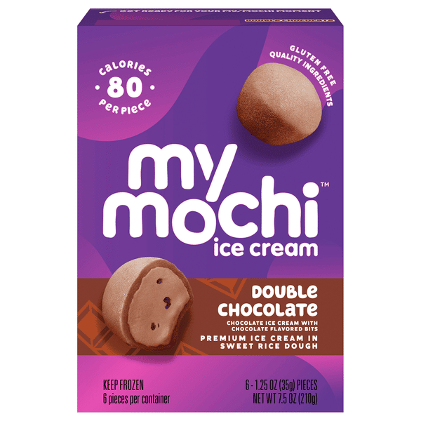 ♡ＭＯＣＨＩ♡様♡専用確認ページです♡ My/Mo Mochi Ice Cream Double Chocolate 6 - 1.5 Oz Pieces | Hy-Vee