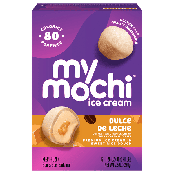 My/Mo Mochi Ice Cream, Dulce De Leche 6-1.5 oz. Pieces | Hy-Vee