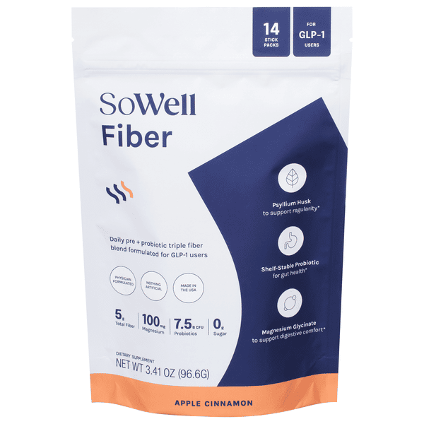 SoWell Fiber Apple Cinnamon, 14Ct Stick Packs | Hy-Vee Aisles