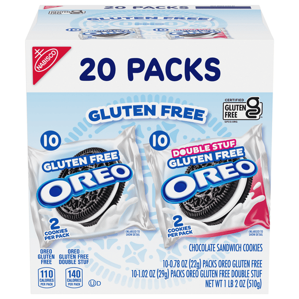 Oreo Gluten Free Original & Double Stuf Chocolate Sandwich Cookies
