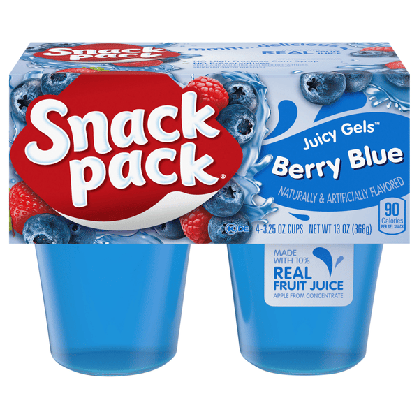 Snack Pack Juicy Gels Berry Blue 4pk | Hy-Vee Aisles Online