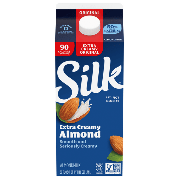 Silk Almond Milk, Original, Extra Creamy | Hy-Vee Aisles Online