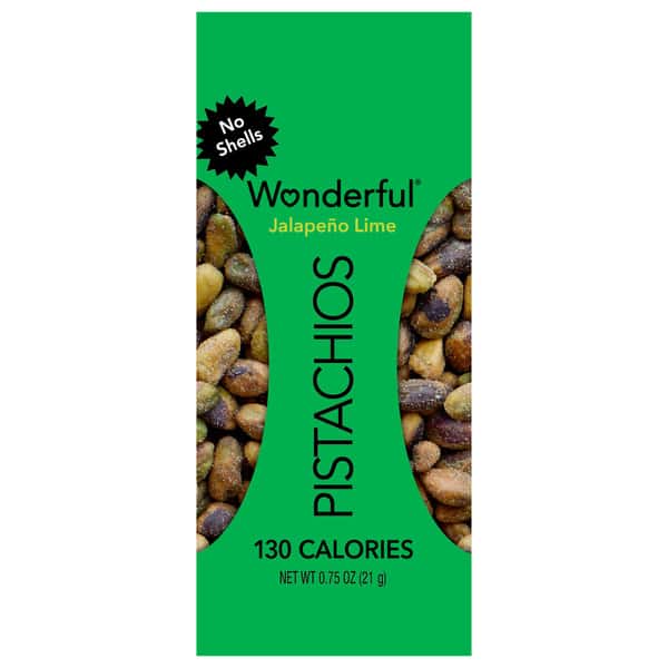 Wonderful Pistachios No Shells Jalapeño Lime Flavored Nuts | Hy