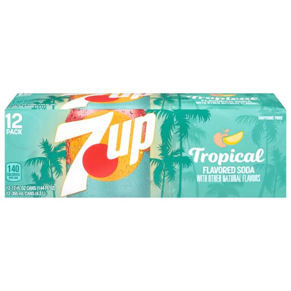 7UP Tropical Soda 12Pk | Hy-Vee Aisles Online Grocery Shopping