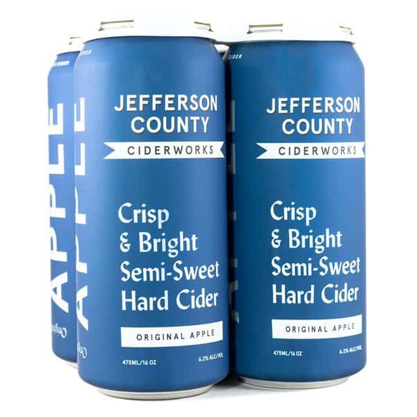 Jefferson County Ciderworks Original Apple 4pk | Hy-Vee
