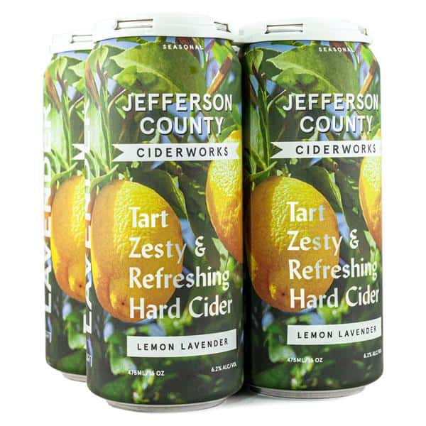 Jefferson County Ciderworks Lemon Lavender 4pk | Hy-Vee