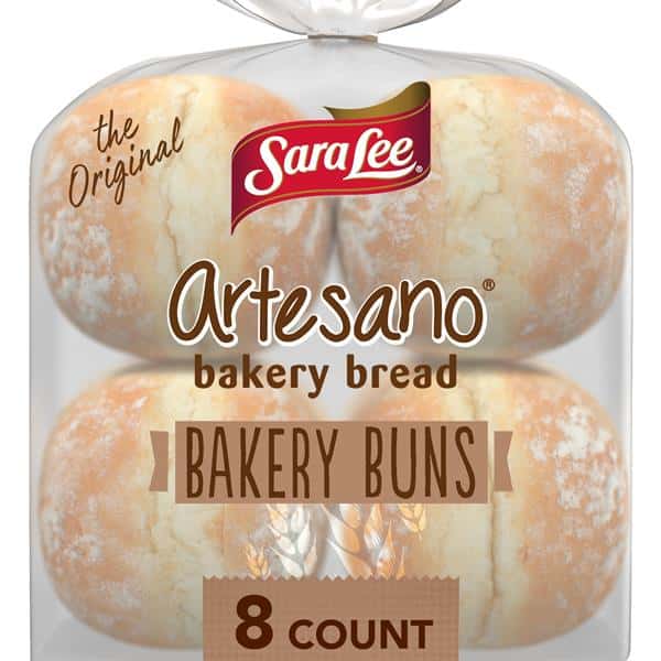 Sara Lee Artesano White Bakery Buns, 8 count | Hy-Vee Aisles