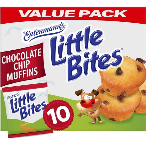 Kirkland Signature Mini Muffin Bites, Chocolate Chip, 1.65 oz, 20-count