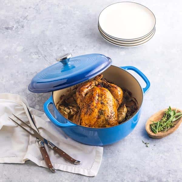 Enamel Cookware Lodge Qt Dutch Oven Cast Iron Lodge DUTCH OVEN 6QT