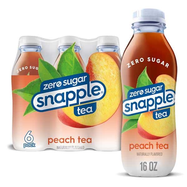 Snapple Zero Sugar Peach Tea, 6Pk | Hy-Vee Aisles Online