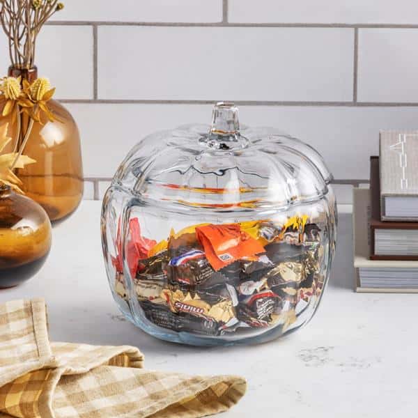 Anchor Hocking Glass Pumpkin Candy Jar | Hy-Vee Aisles