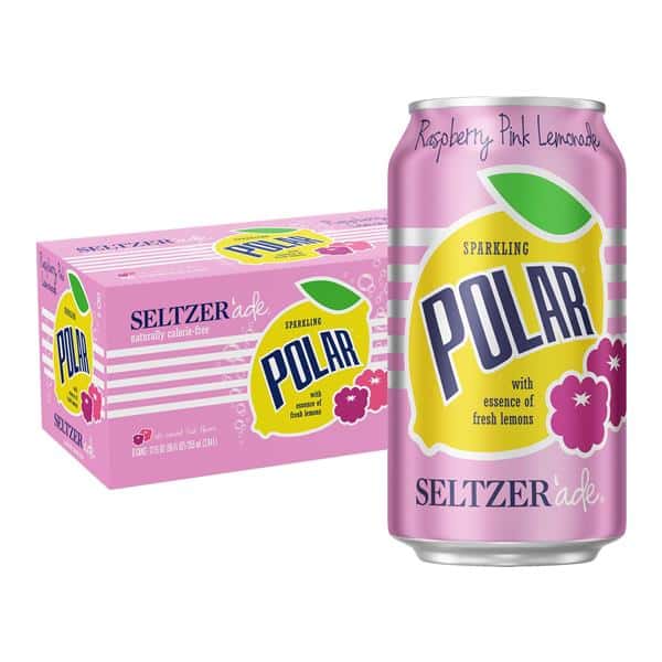 Polar Seltzer'ade Raspberry Pink Lemonade, 8 Pack | Hy-Vee
