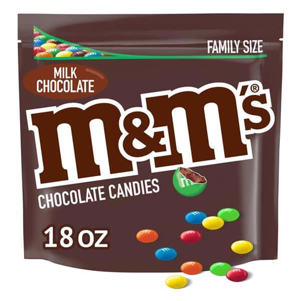 M&M'S Milk Chocolate Candy, Family Size, 18 oz Bag | Hy-Vee