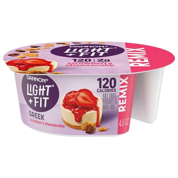 Dannon Light + Fit REMIX Strawberry Cheesecake Nonfat Greek