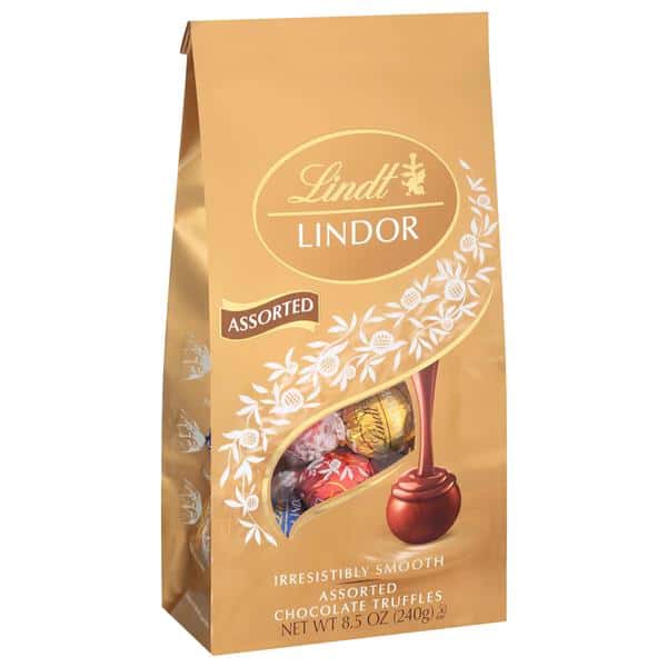 Lindt LINDOR Assorted Chocolate Candy Truffles, Chocolate