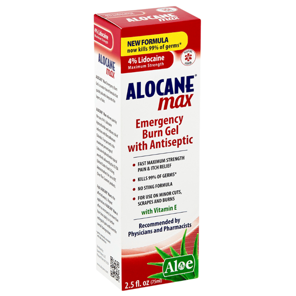 Alocane Max Aloe Emergency Burn Gel with Antiseptic, 2.5 fl oz | Hy-Vee ...