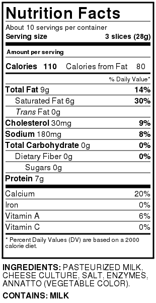 cheeseオーダーページ Hy-Vee Cracker Cuts Natural Sharp Cheddar Cheese Slices 30Ct