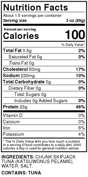 Hy-Vee Select Wild Skipjack Chunk Light Tuna in Water | Hy