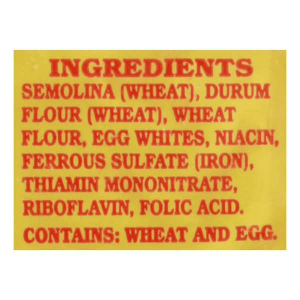 No Yolks Cholesterol Free Egg White Pasta Extra Broad