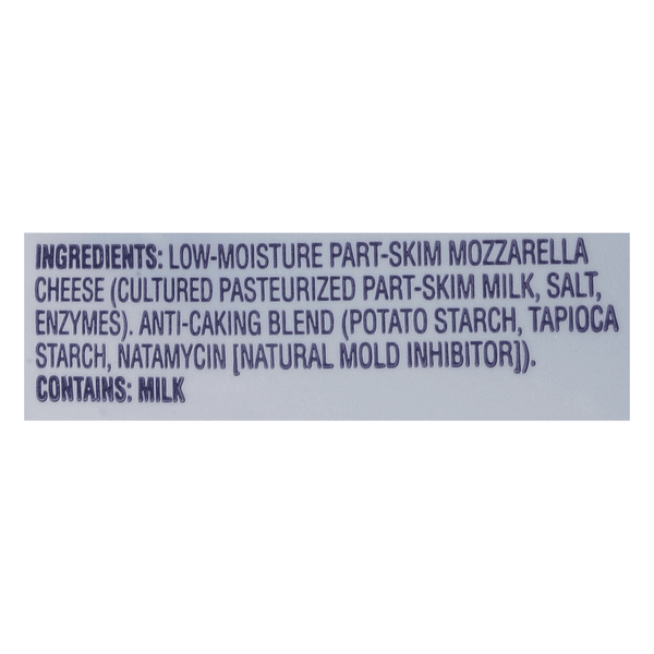 Hy-Vee Finely Shredded Low-Moisture Part-Skim Mozzarella
